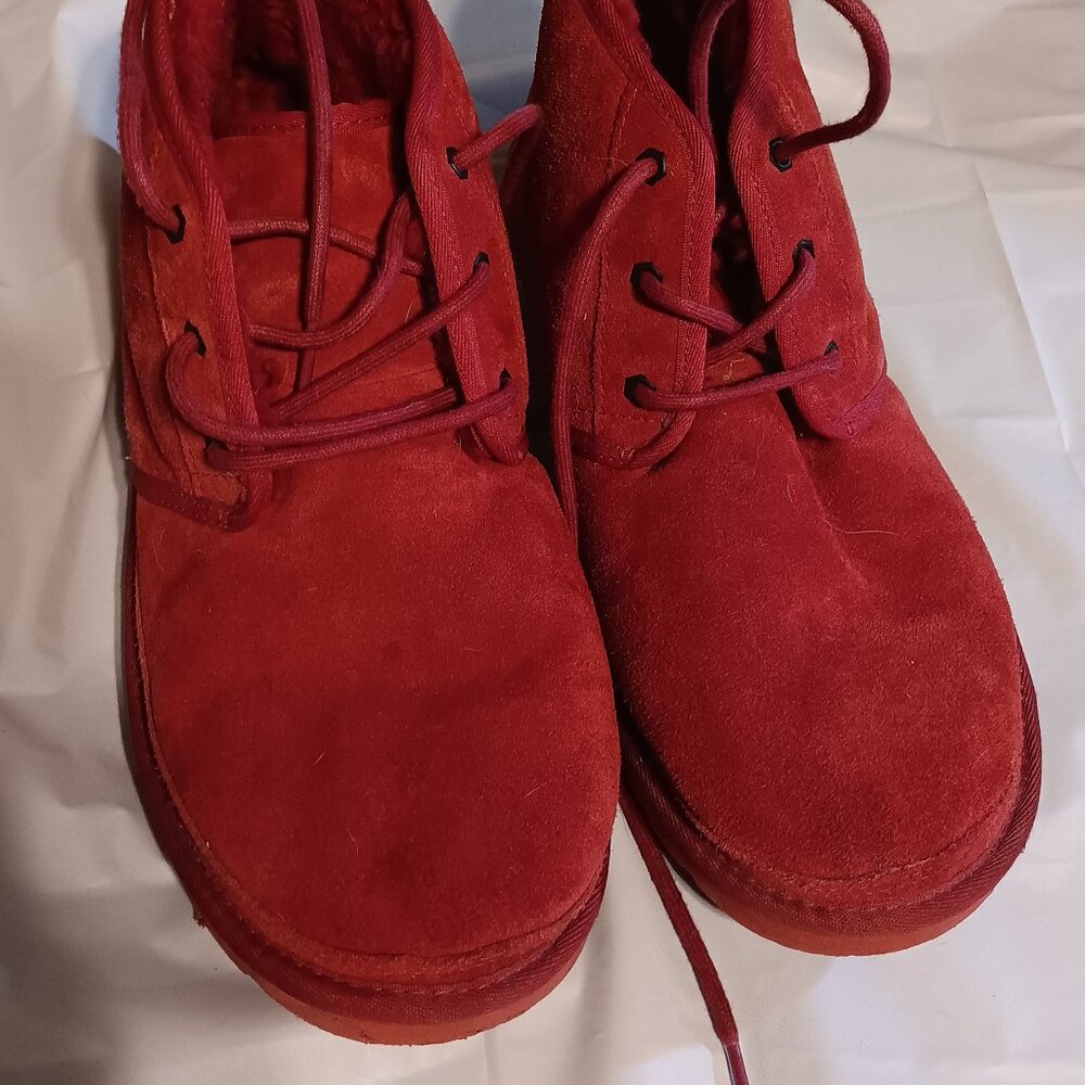 UGG Neumel Suede leather Boots New Men's 12 Samba Red